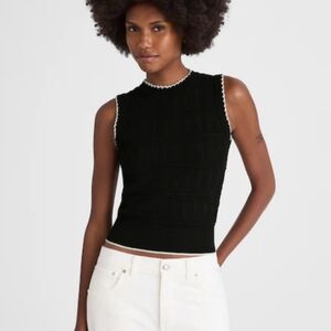 NWT Madewell Mixed Stitch Sleeveless Sweater Small